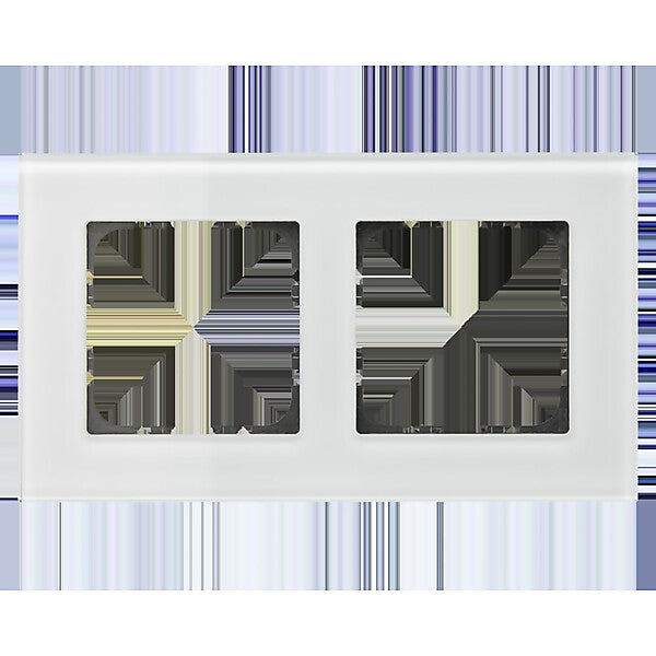 MDT technologies Glasrahmen 2-fach weiß BE-GTR2W.01